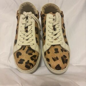 Myra Bag Tan and Black Leopard Sneakers